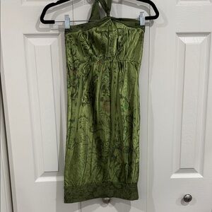 Green Halter Dress
